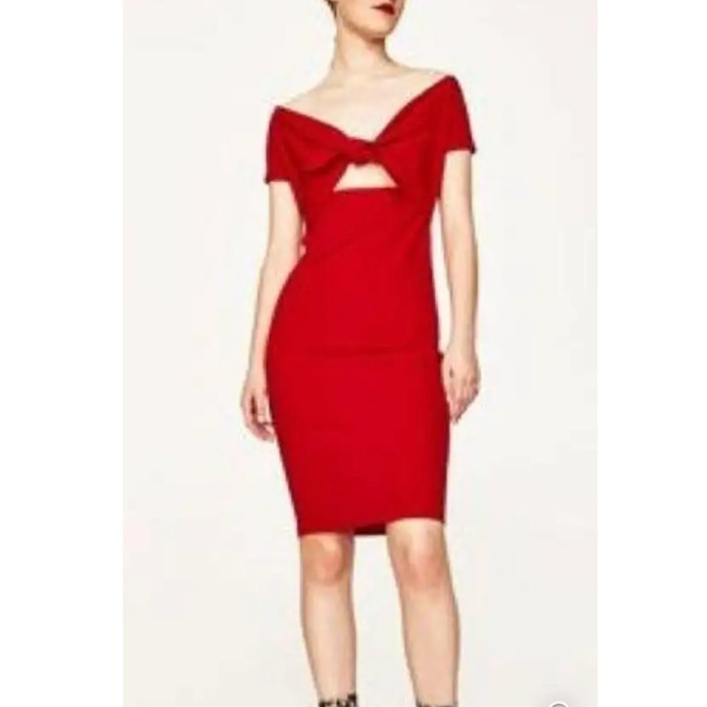 Zara Front Die Bodycon Dress